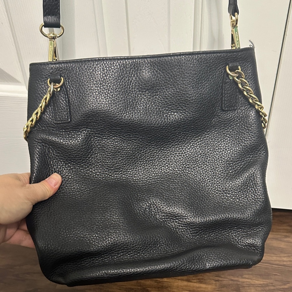 MICHAEL Michael Kors Black Pebbled Leather Shoulder Bag - Picture 2 of 4